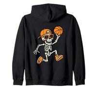 Skeleton Basketball Funny Halloween Costume Men Women Boys Felpa con Cappuccio
