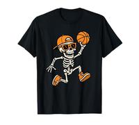 Skeleton Basketball Funny Halloween Costume Men Women Boys Maglietta
