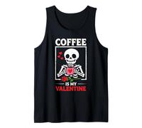 Skeleton Coffee è Il Mio San Valentino | Divertenti Donne Canotta