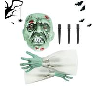 Skeleton Coming Out Of Ground Pp Realistic Skull Decoration Sun-Proof