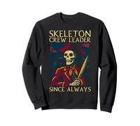 Skeleton Crew Leader Halloween Spettrale Stagione infestata Felpa