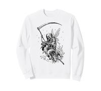 Skeleton Cute Fairy Goth Fairycore Grunge Vintage Graphic Felpa