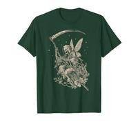 Skeleton Cute Fairy Goth Grunge Fairycore Vintage Graphic Maglietta