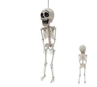 Skeleton Decoration 105cm Figurine with Posable Joints Horror Skeleton | Halloween Skull, 41-inch, posing style, life-size, articulated, realistic design. Suitable for outdoor patios, patios