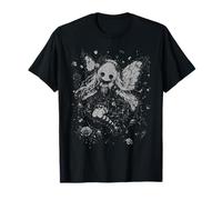 Skeleton Fairy Gothic Anime Wings Dark Kawaii Estetica Maglietta
