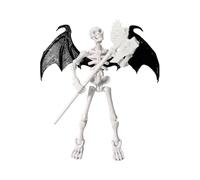 Skeleton Figure Decor Movable - Articolated Model Toy for Collectors | Abs with Adjustable Joints, Assembly Figure Desk Ornament, Display Shelf Accent, Creative Desktop Decoration