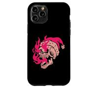 Skeleton Fire Skull Christmas Badass Custodia per iPhone 11 Pro