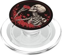 Skeleton Floral Bouquet Dark Vintage Gothic Bloom Mystic PopSockets PopGrip per MagSafe