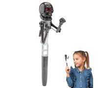 Skeleton Funny Pen 18 cm Penna da boxe Halloween con luce LED per adulti e bambini, pensare ergonomicamente per camera da letto, classe, camera da letto