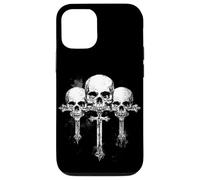 Skeleton Goth & Skull Cross Alt Aesthetic Emo Vibes Custodia per iPhone 12/12 Pro