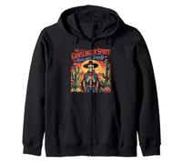 Skeleton Gunslinger Onora Il West Americano Felpa con Cappuccio