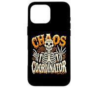 Skeleton Halloween Chaos Coordinator For Women Men Teacher Custodia per iPhone 16 Pro Max