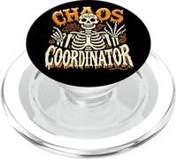 Skeleton Halloween Chaos Coordinator For Women Men Teacher PopSockets PopGrip per MagSafe