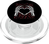 Skeleton Hands Forming Heart Surrounded By Hearts PopSockets PopGrip per MagSafe