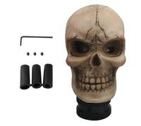 Skeleton Head Gear Shift Knob, Automatic Shifter Handle, Wide Compatibility, Resin Skeleton Design, Horror Car Interior Decor for Sedan, Truck, Minivan, Taxi, Travel, Road Trip Accessories