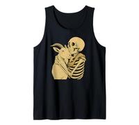 Skeleton Hugging Goat Halloween Canotta