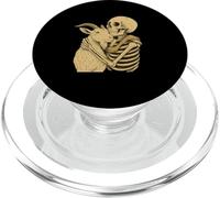 Skeleton Hugging goat halloween PopSockets PopGrip per MagSafe