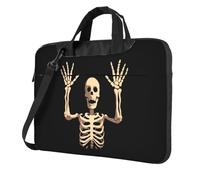 Skeleton Is Waving Its Hands Borsa per laptop Custodia per laptop 15,6 pollici Borse per computer Custodia imbottita per donne uomini