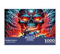 Skeleton Knight Puzzle 1000 Pezzi Idea Regalo Uomo E Donna 1000 Stukjes Halloween Giochi Educativo E Giocattoli Sfida Regalo Divertente Gioco Per Famiglie Für Erwachsene Und Kinder Ab 8 Jahren 38x26cm