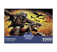 Skeleton Knight Puzzle 1000 Pezzi Impossibile - Regalo Perfetto 1000 Stukjes Halloween Puzzle Giocattolo Decompressivo Intellettuale Educativo Intrattenimento Creativo Für Erwachsene Und Kinder Ab 8 J