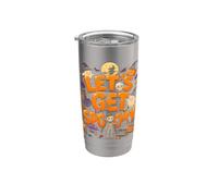 Skeleton Let's Get Spooky Halloween Strega Carino Costume Bambini Bicchiere termico in acciaio inox doppia parete
