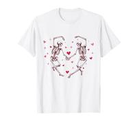 Skeleton Love Dance | Carino Gotico San Valentino Romance Maglietta