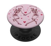 Skeleton Love Dance | Carino gotico San Valentino Romance PopSockets PopGrip Adesivo