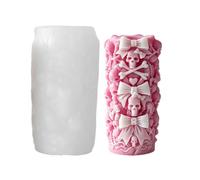 Skeleton Mold - Bow Heart Design, Plaster Wax Casting Kit