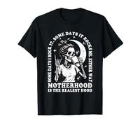 Skeleton Mom Coffee Lover I Rock It Motherhood Festa della mamma Maglietta