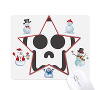 Skeleton Online Chat Happy Christmas Snowman Family Star Mouse Pad