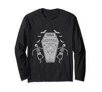 Skeleton Ouija Ciao Sì No Gotico Ouija Pagano Paranormale Maglia a Manica