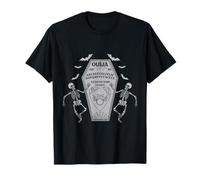 Skeleton Ouija Ciao Sì No Gotico Ouija Pagano Paranormale Maglietta