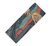 Skeleton Play The Piano Starry Sky stampato antiscivolo tappetino yoga spessore 1 mm per palestra antiscivolo, con tappetino da yoga tapete para ejercicio 180,3 x 66 cm