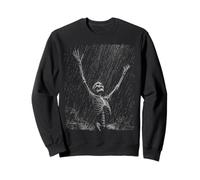 Skeleton Rain Goth Emo Dad Vintage Graphic Felpa