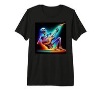 Skeleton Rock e Roller suonano la Chitarra Maglietta Premium