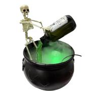 Skeleton Witch's Cauldron - Horror -Deco - con per prestazioni guidate | per atmosfera di Halloween, decorazioni per finestre esterne, sacchetti interni e forze di bobine