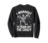 Skeleton Workout To Burn off The Crazy Gym Graphic Felpa