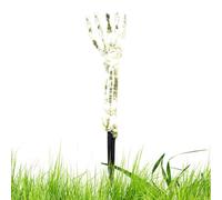 Skeleton Yard Stake, Skeleton Light, 3.93x18.11 Inches Compact Size Realistic Solar Powered Ghost Arm, Pathway Ground Decoration for Lawn, Cemetery, Garden and Backyard