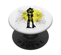 SKELETONI BACIARE GUARDO ESPLOSIONE SOLE PopSockets PopGrip Adesivo