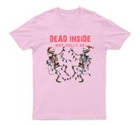 Skeletons Dead Inside But T-Shirt Unisex Regalo Retrò Divertente Donna...