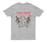 Skeletons Dead Inside But T-Shirt Unisex Regalo Retrò Divertente Donna...