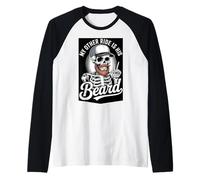 Skeletro Divertente - L'altra mia Corsa è la Sua Barba - Maglia con Maniche Raglan