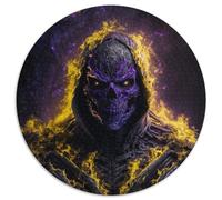 Skelett auf Feuer Puzzle für Erwachsene 1000 Teile Papierpuzzles Weihnachtsgeschenk Teenager Stressabbau Cooles einzigartiges Geschenk für die Familie 1000 Stück (67,5x67,5cm)