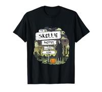 Skellie Motel - Scheletro Divertente per Halloween, Stile Vintage Maglietta