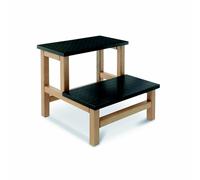 Skema Predellino In Legno A 2 Gradini Marrone