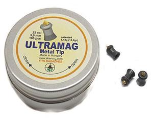 Skenco Pallini ULTRAMAG Metal Tip Calibro 5,5 per CARABINA Aria COMPRESSA