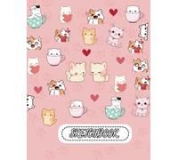 Sketch book: Adorable Kawaii Cat Sketchbook , 110 Pages 8.5" x 11" Use it For Sketching, Drawing & Crayon Coloring