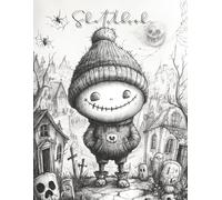 Sketch Book Cute Spooky: Perfect for doodles, character design, storyboarding, or sketch journaling. Size 8.5x11 inches and 100 pages