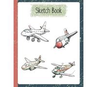 Sketch Book For Boys: Large 8x10 sketch book with 160 blank pages and 35 how to draw pages for boys