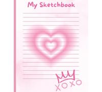 Sketch Book: My Sketchbook| Pretty Pink Sketchbook 7.5x9.25|100 plain pages
